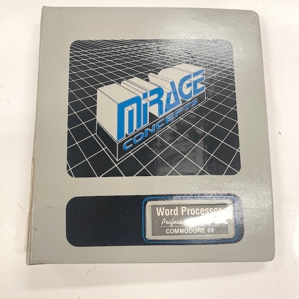 Mirage Concepts Professional Word Processor Manual for Commodore 64